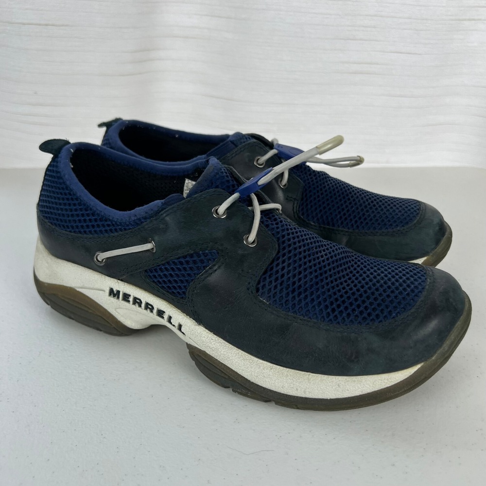Merrell Primo Marino Sneakers Womens 8 Blue Suede Lace Up Low Top Outdoor Water‎